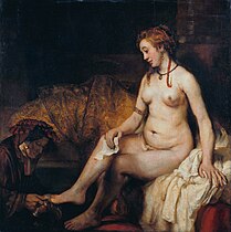 Bethsabée au bain tenant la lettre du roi David, Rembrandt