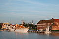 Le château de Sønderborg et le yacht royal Dannebrog.