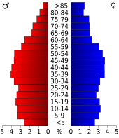 Bevolkingspiramide Randolph County