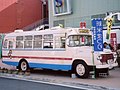 1964年式BXD30'63顔 松本車体製ボディ 前窓が曲面ガラスで、フロントグリルが過渡期のスタイル。 熊本県山江村が所有し自走可能な状態でイベント用として役場で保管[4]