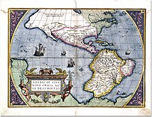 Sixteenth century map of the Americas, or, the New World