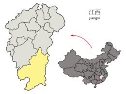 Ganzhou – Mappa