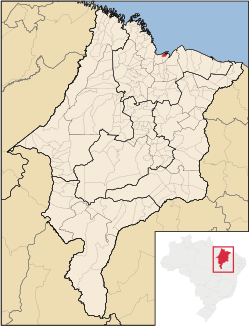 Localização de Paço do Lumiar no Maranhão