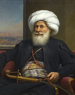 Muhammad Ali Auguste Couderin maalauksessa vuodelta 1841.