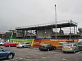 Under construction platforms (on the left) and the large entrance hall (on the right).