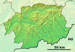 Situo de urbo Banská Bystrica enkadre de Regiono Banská Bystrica