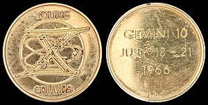 NASA space-flown Gemini and Apollo medallions