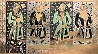 Donors in Tocharian clothing, Kizilgaha, cave 30.