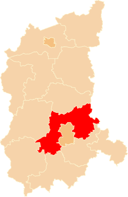 Location within the voivodeship