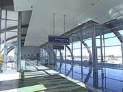 Inside the PHX Sky Train 44th Street Terminal Station.