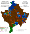 Ethnic structure of Kosovo and Metohija by settlements 1981.