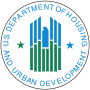 Sceau du département du Logement et du Développement urbain des États-Unis.