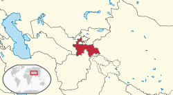 Vị trí của Tajikistan