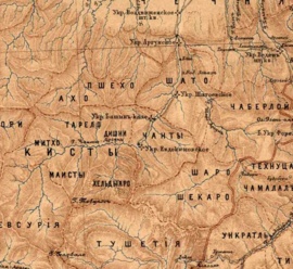 Терлой на карте 1897 года