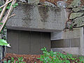 Embrasure de canon antichar Centi en Suisse.