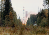 Tsyklon-3 rocket launching Meteor-3 satellite (Plesetsk, 15 August 1991)