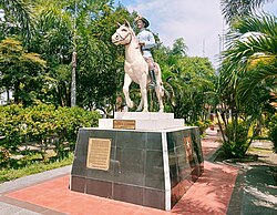 Gen. Jose M. Alejandrino Monument in front of the Municipal Hall