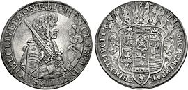 Kurfürst Johann Georg II., Gesamttaler (Speciesreichstaler) 1676 (Gesamttaler siehe Erbländischer Taler)