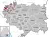 Lage der Gemeinde Königseggwald im Landkreis Ravensburg