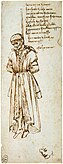 Amlinelliad o grogi'r mynach Bernardo Bandini Baroncelli, 1479