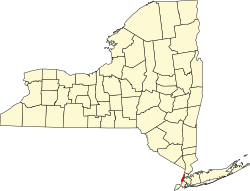 Karte von New York County innerhalb von New York