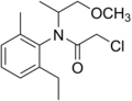 strukturna formula Metolaklora