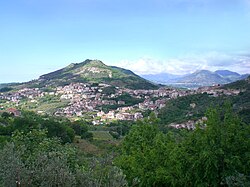 Skyline of Montecorvino Rovella
