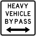 Heavy vehicle bypass to the both directions (New Zealand)