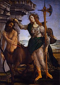 Palas y el centauro, de Botticelli.