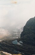 Paternoster lakes on the mountain