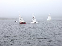 An image of yachts on Upper Tamar Lake