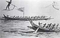 War canoe salisipan, 1890