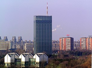 Ušće Towers, 1964 and Museum of Contemporary Art (bottom left), 1958