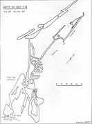 Plan de la grotte du Chat (Yves Créach).