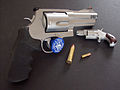 S&W 500 next to a NAA Mini-revolver