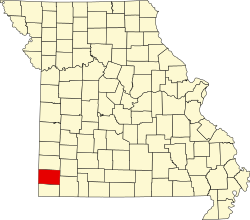 Elhelyezkedése Missouri államban