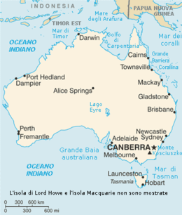 Australia - Mappa