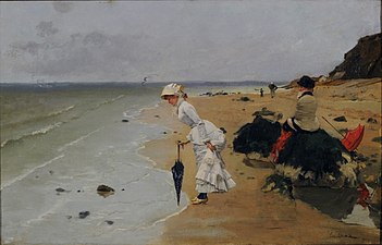 Sur la plage, Buenos Aires, musée national des Beaux-Arts.