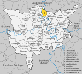 Kaart van Gemmrigheim