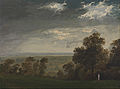 Paisatge, possiblement l'illa de Wight o Richmond Hill (1815, oli sobre taula, 225 × 305 mm, Yale Center for British Art, New Haven, Connecticut)