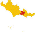 Collocatio finium municipii in Provincia Latinensi.