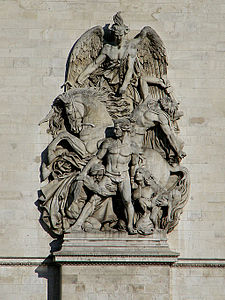 La Résistance de 1814 (1833-1836), haut-relief de la façade ouest de l'arc de triomphe de l'Étoile à Paris.