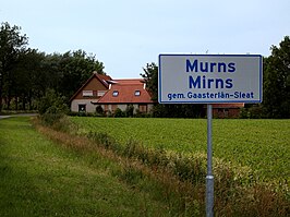 Plaatsnaambord van het dorp (van de voormalige gemeente Gaasterland-Sloten)