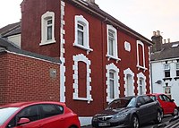 Another Strood house, 1896. Both of these have rusticated surface patterning on the shorter blocks.