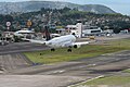 TACA Airbus A320 landing at Toncontín