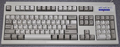 Unicomp SpaceSaver (now Ultra Classic) 104 (UNI0P4A) keyboard, manufactured March 10, 2010