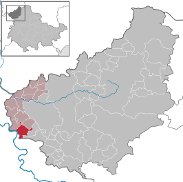 Kaart van Wahlhausen (Duitsland)