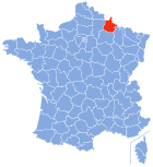 Posizion del dipartiment Ardennes in de la Francia