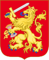 Arms of the States General of the Dutch Republic. The sword symbolizes the determination to defend the nation, and the bundle of 7 arrows the unity of the 7 United Provinces of the Dutch Republic.