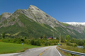 Blånipa by Bøyadalen and Fjærlandsvegen in Sogndal, Norway, 2019 July.jpg
